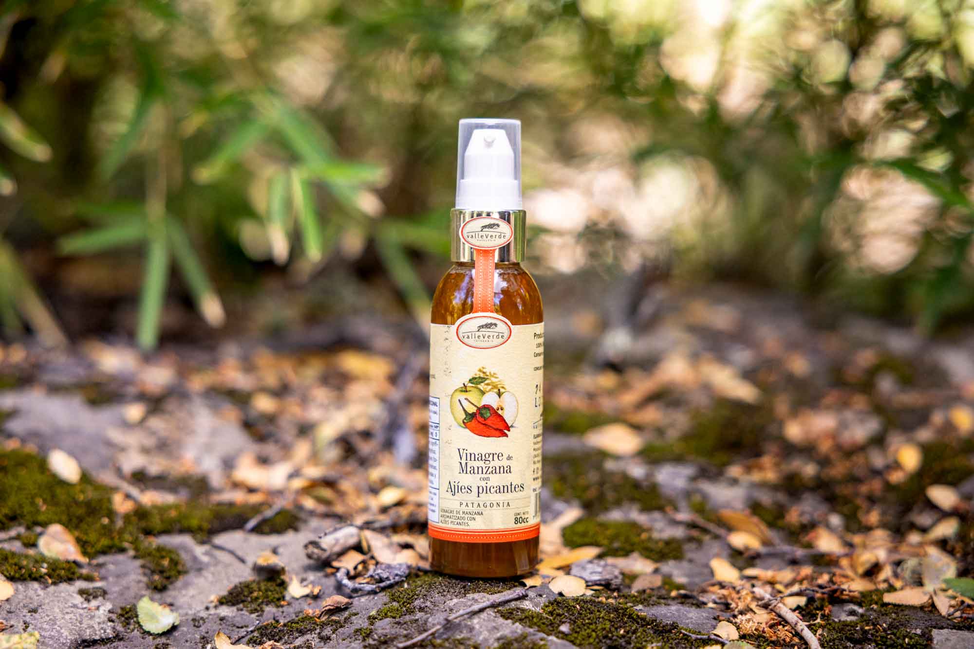 Vinagre de manzana con Ajíes Picantes